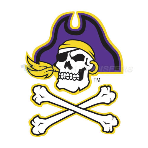 East Carolina Pirates Logo T-shirts Iron On Transfers N4305